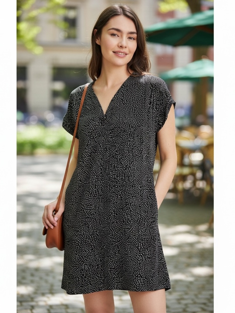 Gap Black and White Polka Dot Tunic Dress - Size Small (NWT)